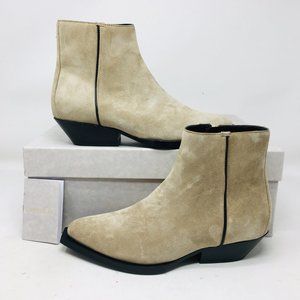 Jimmy Choo Women’s Jun / F Suede Stucco / Black Bootie Size 6.5 M (Medium)